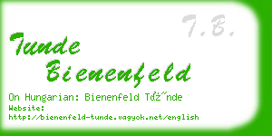 tunde bienenfeld business card